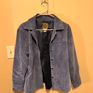 Ami Blue Leather Jacket